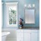 Westinghouse Fixture Wall UnMount 60W 3-Light Hansen, Chrome White Linen Cylinder Glass 63438B - alternate 5
